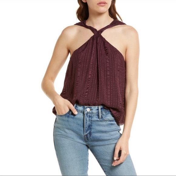 Frame Silk Halter Top Large - Picture 1 of 10